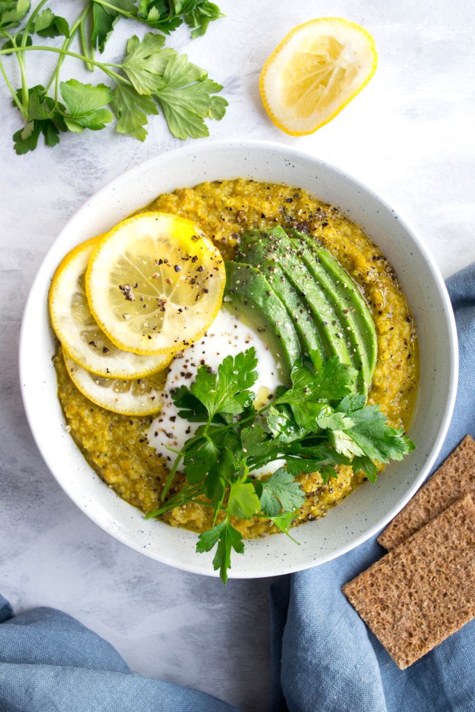 Soup made with leftovers