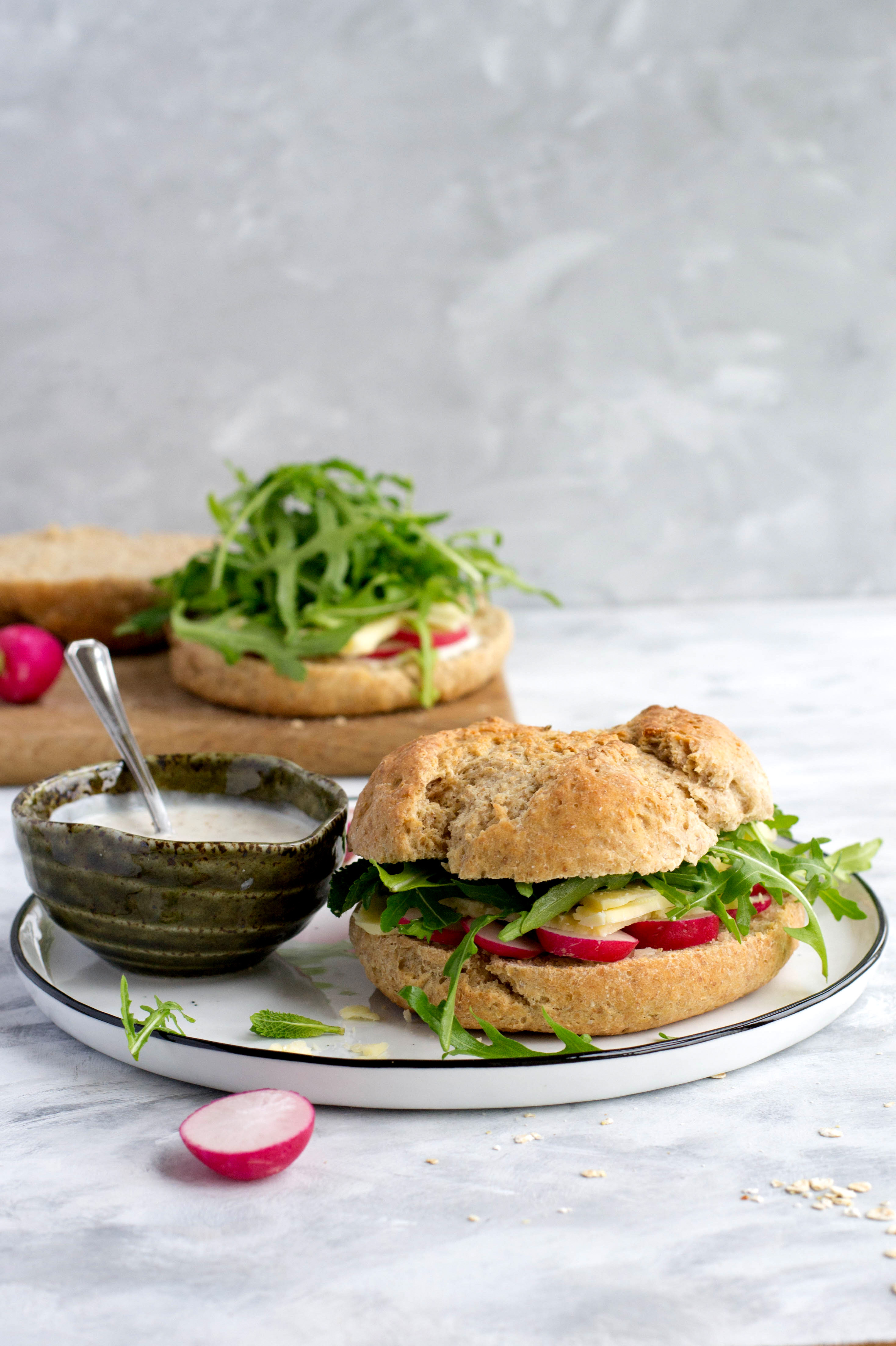 Bread made with leftover porridge