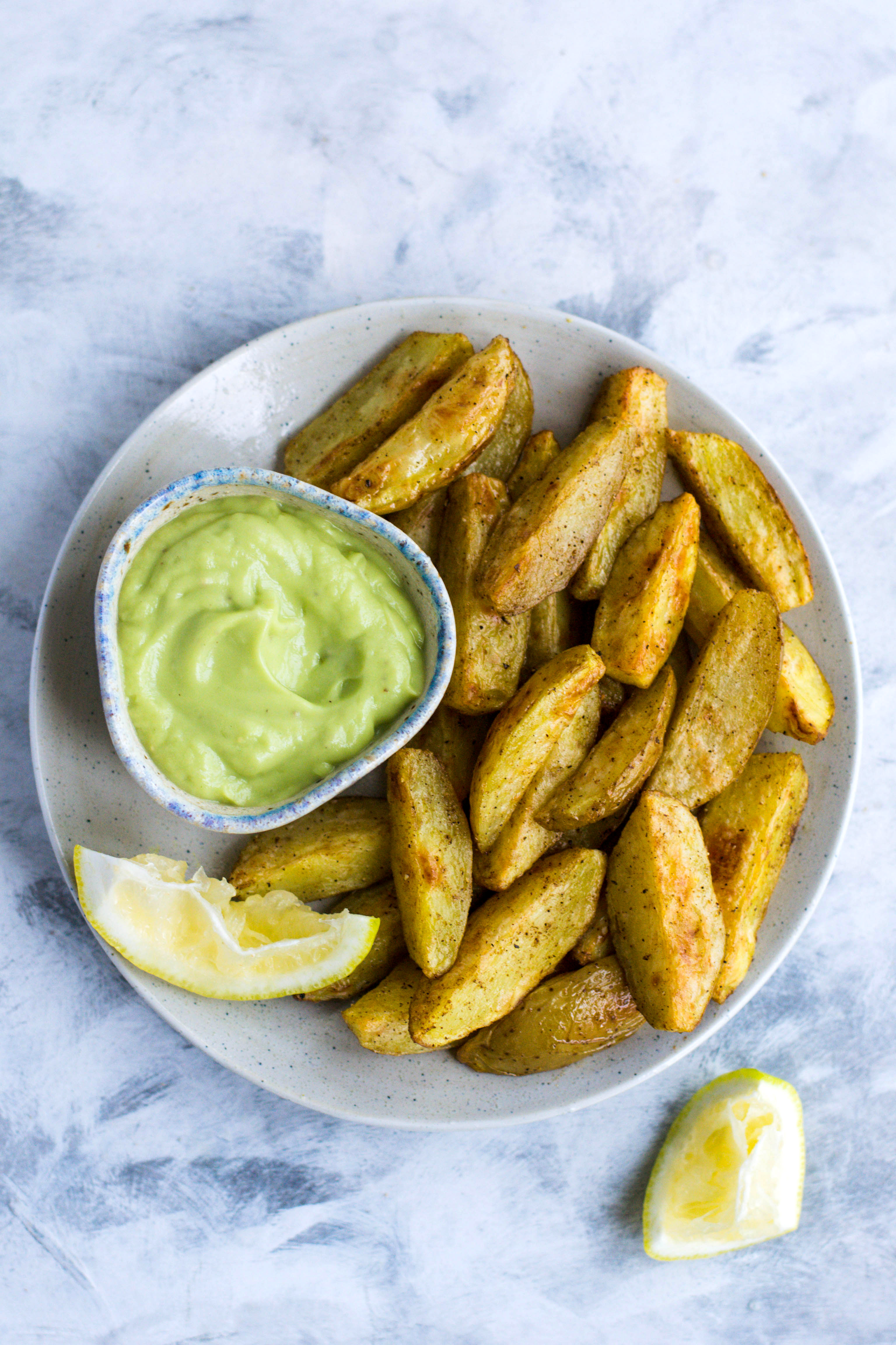 Creamy vegan avocado sauce (recipe from amatterofnourishment.com)